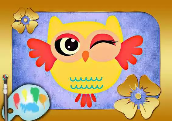 Play paint sparkles coloring animal