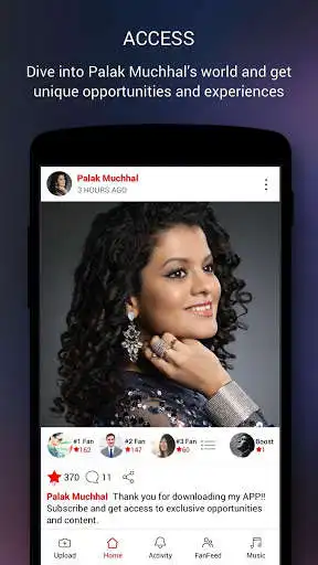 Play APK Palak Muchhal Official App  and enjoy Palak Muchhal Official App with UptoPlay escapemusic.android.a887