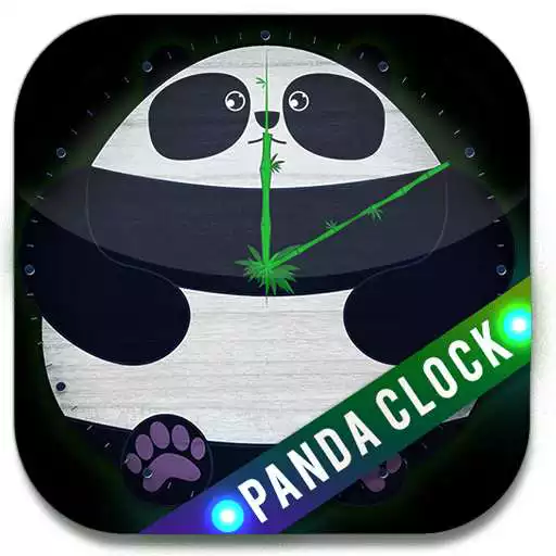 Free play online Panda Cute Clock Widget  APK