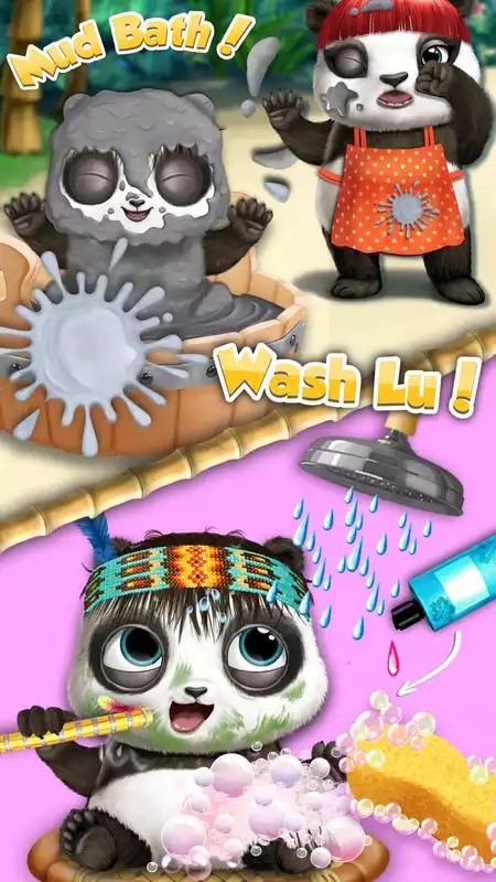 Play Panda Lu Baby Bear Care