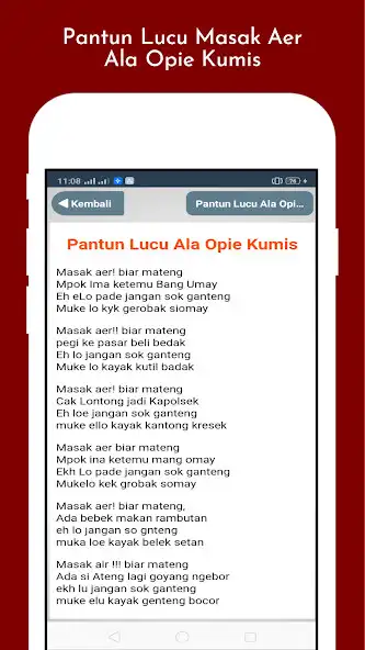 Play Pantun Humor Lucu Kocak Bikin Sakit Perut as an online game Pantun Humor Lucu Kocak Bikin Sakit Perut with UptoPlay