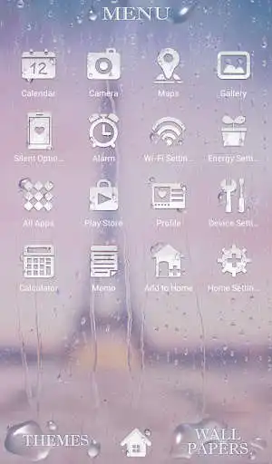 Play Paris wallpaper Rainy Theme