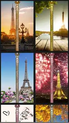 Play Paris Zipper Lock Screen Prank