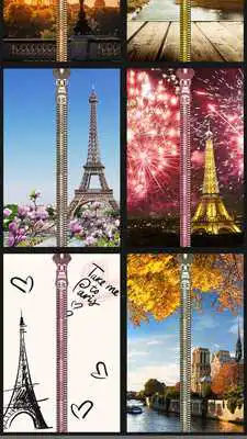 Play Paris Zipper Lock Screen Prank