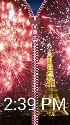 Play Paris Zipper Lock Screen Prank