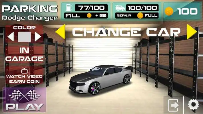 Play Parking Dodge Charger Simulator Games 2018