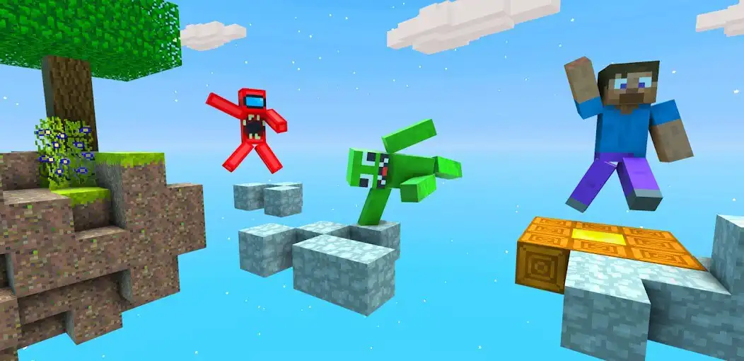 Play Parkour Run: 3D Block World as an online game Parkour Run: 3D Block World with UptoPlay