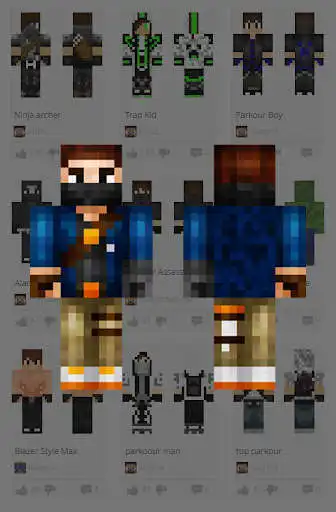 Play Parkour Skins For MCPE as an online game Parkour Skins For MCPE with UptoPlay