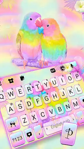 Play Parrot Love Keyboard Background as an online game Parrot Love Keyboard Background with UptoPlay