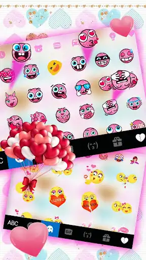 Play Pastel Heart Love Keyboard Theme as an online game Pastel Heart Love Keyboard Theme with UptoPlay