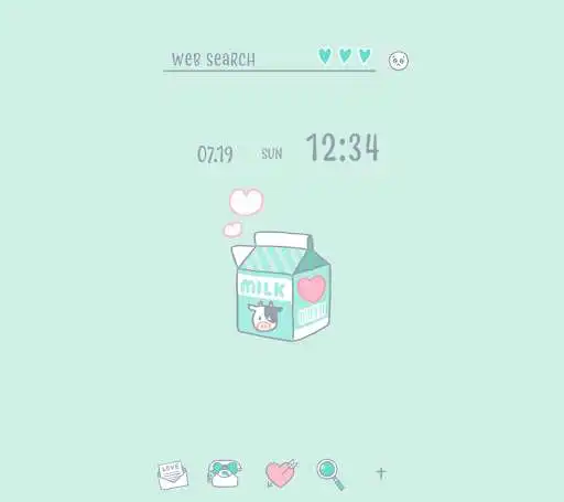 Play Pastel Milk Theme +HOME  and enjoy Pastel Milk Theme +HOME with UptoPlay