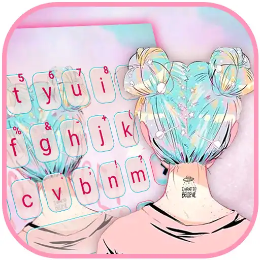 Play Pastel Pink Girl Keyboard Theme APK