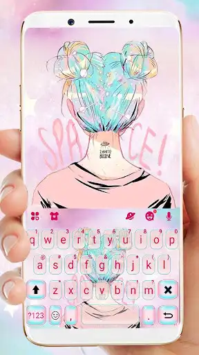 Play Pastel Pink Girl Keyboard Theme  and enjoy Pastel Pink Girl Keyboard Theme with UptoPlay