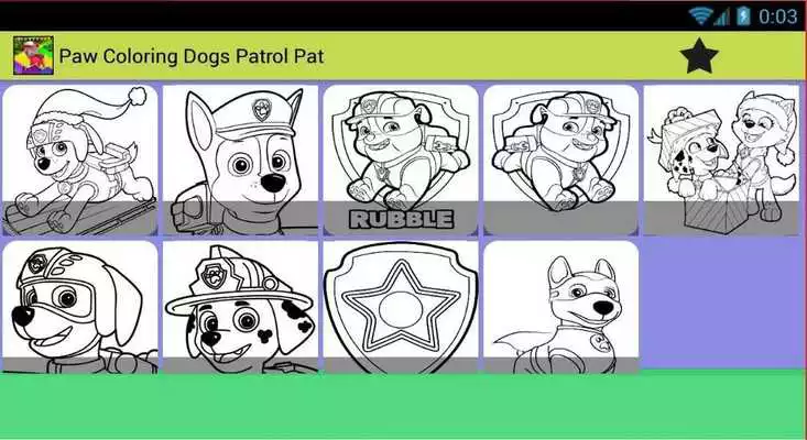 Play Paw Coloring Dogs Patrol Pat