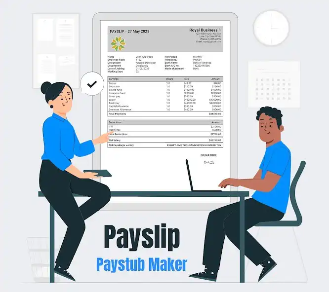 Play Payslip: Paystub Maker  and enjoy Payslip: Paystub Maker with UptoPlay