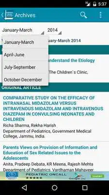 Play Pediatric Oncall Journal