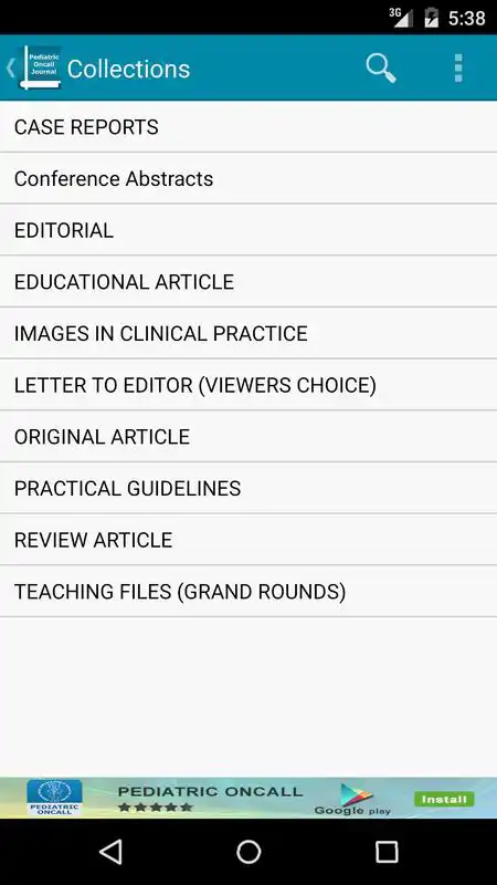 Play Pediatric Oncall Journal