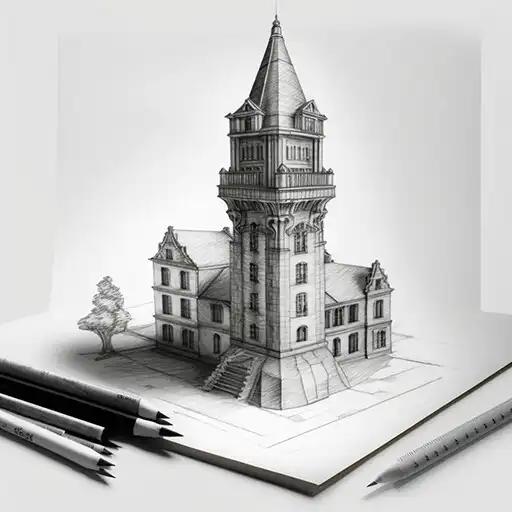 Play Pencil Sketch Building APK