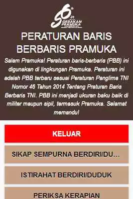 Play Peraturan Baris Berbaris (PBB) Pramuka