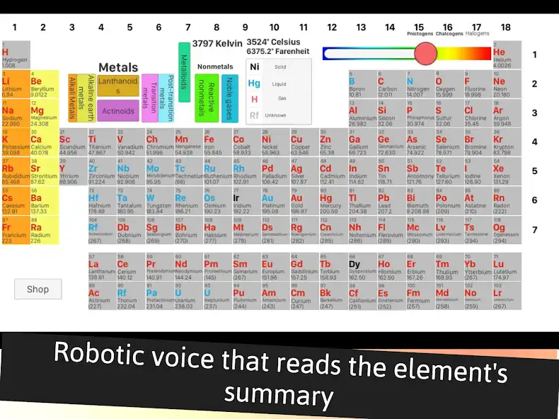 Play Periodic Table of Elements - Chemistry as an online game Periodic Table of Elements - Chemistry with UptoPlay