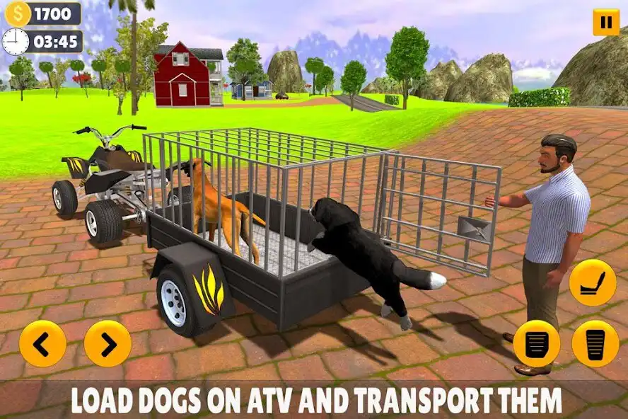 Play Pet Dog ATV Cargo Transport 3D as an online game Pet Dog ATV Cargo Transport 3D with UptoPlay