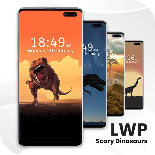 Play Phone Scary Dinosaurs 3D Live Wallpaper - HD LWP APK