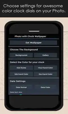 Play Photo With Clock Wallpaper App