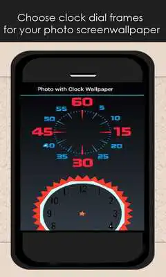 Play Photo With Clock Wallpaper App