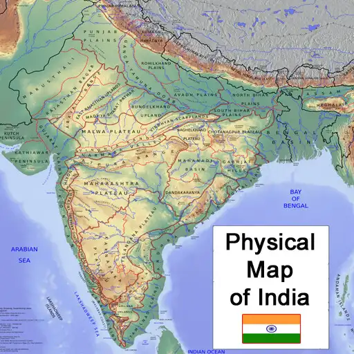 Play Physical Map of India APK