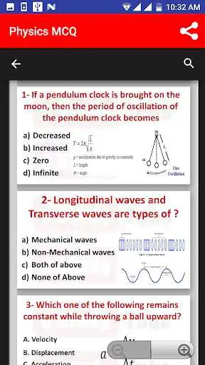 Play Physics MCQ, Important physics questions as an online game Physics MCQ, Important physics questions with UptoPlay