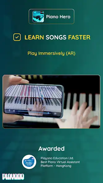 Play Piano Hero - AI/AR Play Along  and enjoy Piano Hero - AI/AR Play Along with UptoPlay