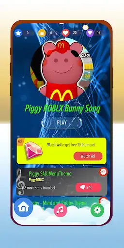 Play Piano Tap for Piggy scary fans  and enjoy Piano Tap for Piggy scary fans with UptoPlay