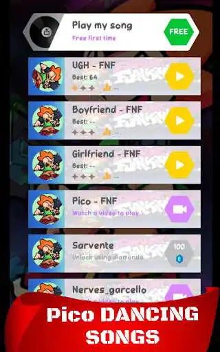 Play Pico Tiles Friday Night Funkin  and enjoy Pico Tiles Friday Night Funkin with UptoPlay