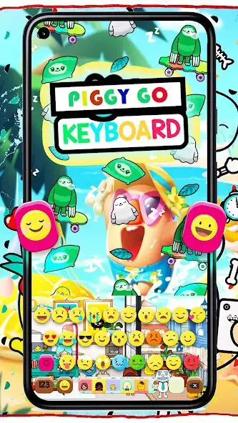 Play Piggy Go Keyboard Theme as an online game Piggy Go Keyboard Theme with UptoPlay