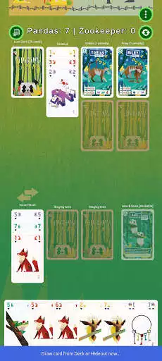 Play Pilfering Pandas Card Game as an online game Pilfering Pandas Card Game with UptoPlay