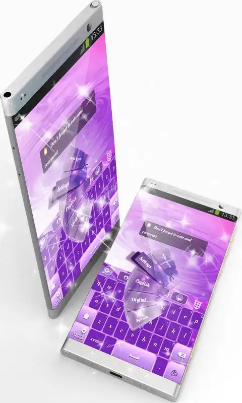 Play Pink And Purple GO Keyboard