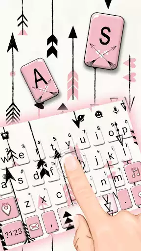 Play Pink Arrow Keyboard Theme as an online game Pink Arrow Keyboard Theme with UptoPlay