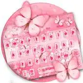 Free play online Pink Cherry Blossom Butterfly Keyboard APK