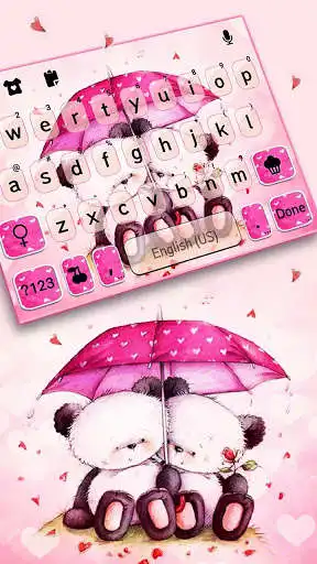 Play Pink Couple Bear Keyboard Background  and enjoy Pink Couple Bear Keyboard Background with UptoPlay