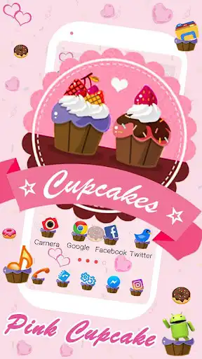 Play Pink, Cupcake Themes & Live Wallpapers  and enjoy Pink, Cupcake Themes & Live Wallpapers with UptoPlay