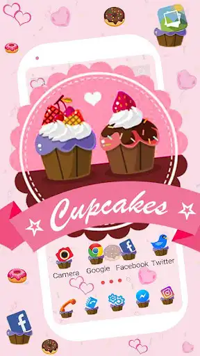 Play Pink, Cupcake Themes & Live Wallpapers as an online game Pink, Cupcake Themes & Live Wallpapers with UptoPlay