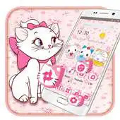 Free play online Pink Cute Cartoon kitty Launcher APK