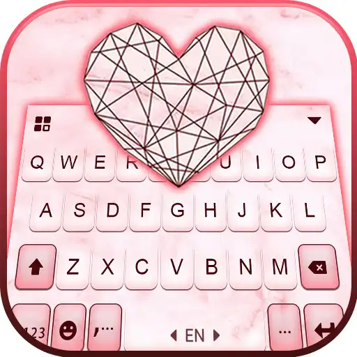 Play Pink Doodle Heart Keyboard Background APK