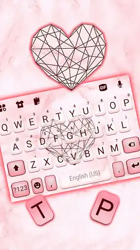 Play Pink Doodle Heart Keyboard Background as an online game Pink Doodle Heart Keyboard Background with UptoPlay