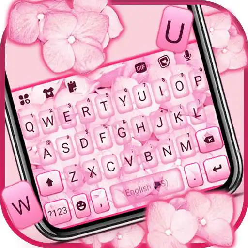 Play Pink Floral 2 Keyboard Background APK