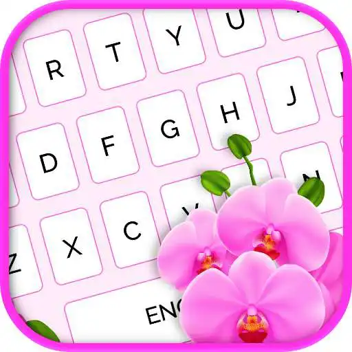 Free play online Pink Flower Keyboard  APK