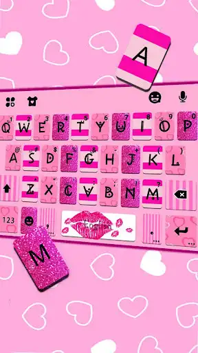 Play Pink Girly Love Keyboard Theme as an online game Pink Girly Love Keyboard Theme with UptoPlay