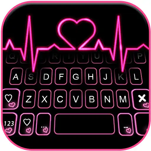 Play Pink Heartbeat Keyboard Background APK