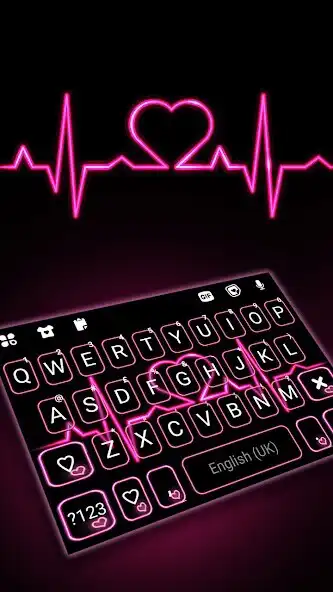 Play Pink Heartbeat Keyboard Background  and enjoy Pink Heartbeat Keyboard Background with UptoPlay