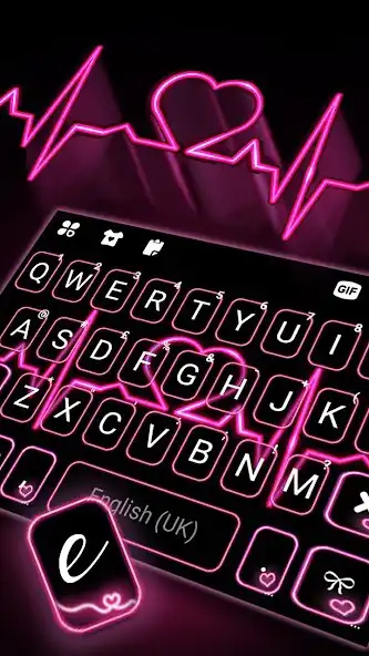 Play Pink Heartbeat Keyboard Background as an online game Pink Heartbeat Keyboard Background with UptoPlay